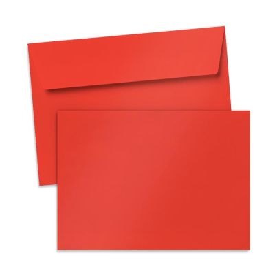 Busta per biglietto grande Rossa, 176 x 125 mm Busta