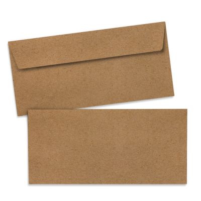 Busta per biglietto lungo carta Kraft, 220 x 110 mm Busta