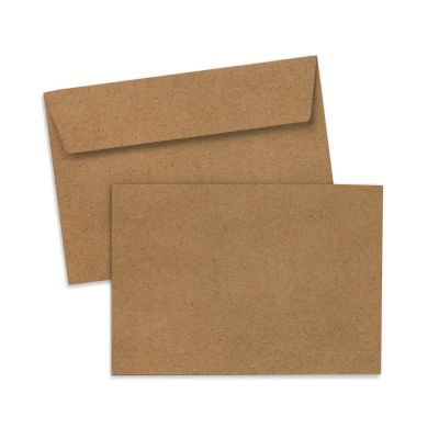 Busta per biglietto standard carta Kraft, 162 x 114 mm Busta