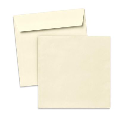 Busta per biglietto quadrato Crema, 150 x 150 mm Busta